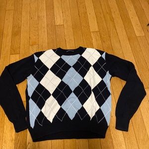 brandy melville argyle sweater